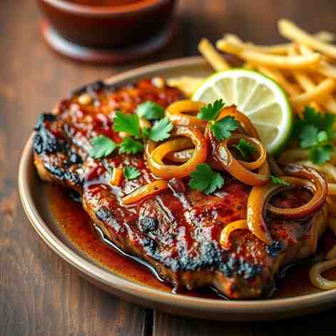 Cuban Pork Steak with Onions - Best Pork Mojo Marinade Recipe
